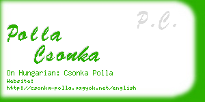 polla csonka business card